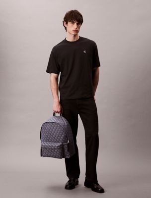 atmosphere/blue indigo logo jacquard backpack for men calvin klein jeans