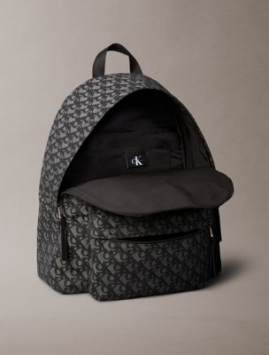 black logo backpack for men calvin klein jeans