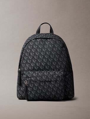 black logo backpack for men calvin klein jeans