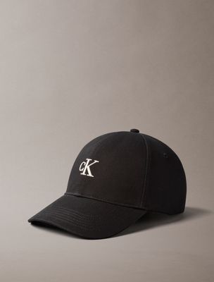 black logo-kappe aus twill für herren - calvin klein