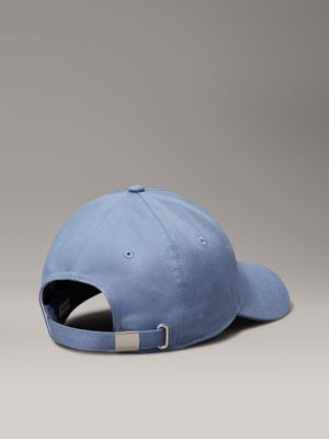 faded denim twill logo cap for men calvin klein jeans