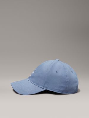 faded denim twill logo cap for men calvin klein jeans