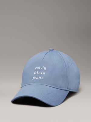 blue twill logo cap for men calvin klein jeans