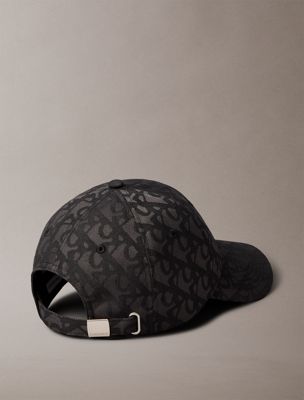 black logo jacquard cap for men calvin klein jeans