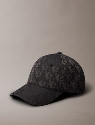 black logo jacquard cap for men calvin klein jeans