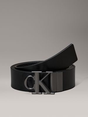 purple leather reversible logo belt for men calvin klein jeans