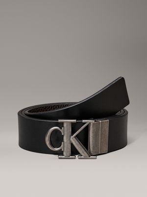 purple leather reversible logo belt for men calvin klein jeans