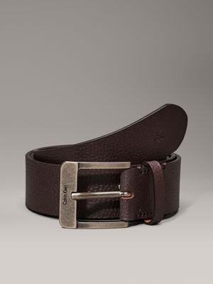 brown leather belt for men calvin klein jeans