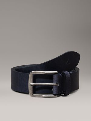 blue leather belt for men calvin klein jeans