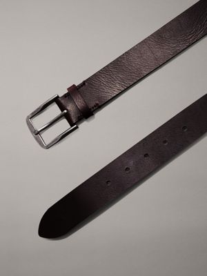 brown leren riem voor heren - calvin klein jeans