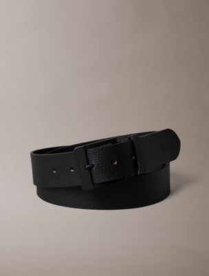 black leather belt for men calvin klein jeans