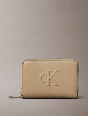 grey zip around wallet for women calvin klein jeans