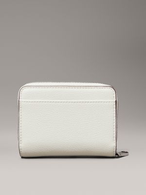 silver birch logo zip around wallet for women calvin klein jeans