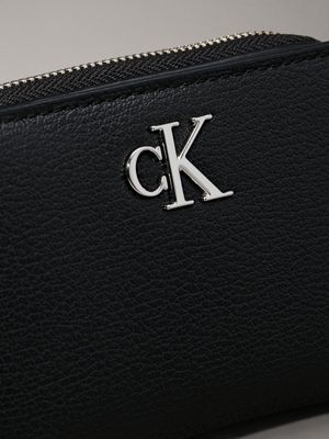 black logo zip around wallet for women calvin klein jeans