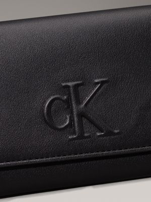 black trifold wallet for women calvin klein jeans