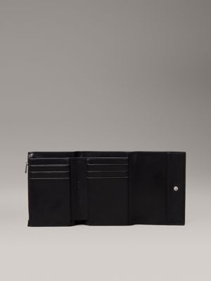 black trifold wallet for women calvin klein jeans