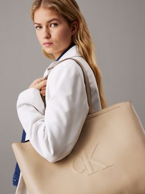 crockery slim tote bag for women calvin klein