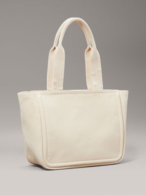 natural canvas canvas tote bag for women calvin klein jeans