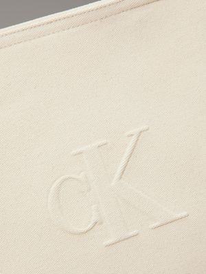 natural canvas canvas tote bag for women calvin klein jeans