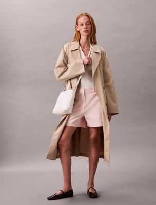 khaki mała torba tote dla kobiety - calvin klein jeans