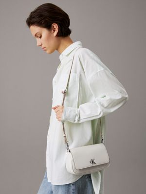 silver birch shoulder bag for women calvin klein jeans