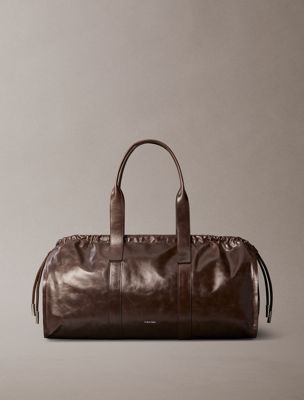 multi leather duffle bag for women calvin klein jeans