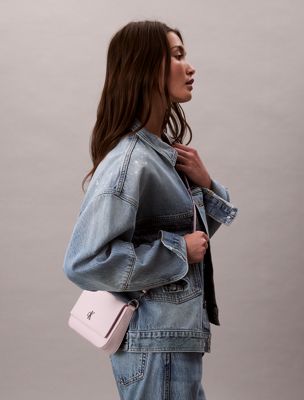 orchid ice convertible shoulder bag for women calvin klein jeans