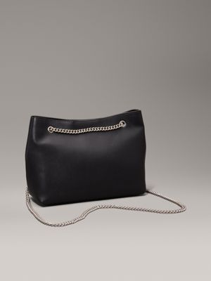 na black convertible shoulder bag for women calvin klein jeans