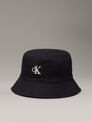 black twill bucket hat for women calvin klein jeans