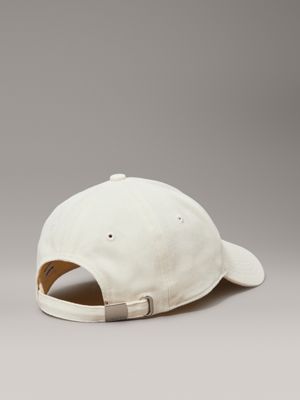 bone white twill logo cap for women calvin klein jeans