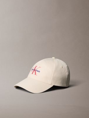 pink cotton twill logo cap for women calvin klein