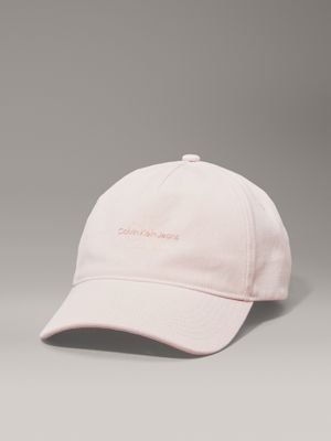 pink twill logo cap for women calvin klein jeans