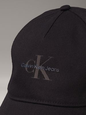 na black twill logo cap for women calvin klein jeans