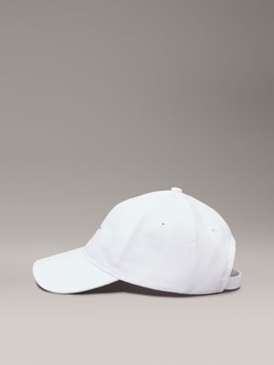 brilliant white twill logo cap for women calvin klein jeans