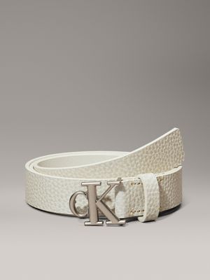 blue leather logo belt for women calvin klein jeans