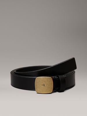 black leather belt for women calvin klein jeans