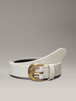 beige leather belt for women calvin klein jeans