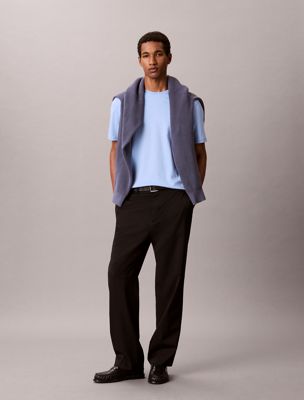 blue supima cotton t-shirt for men calvin klein