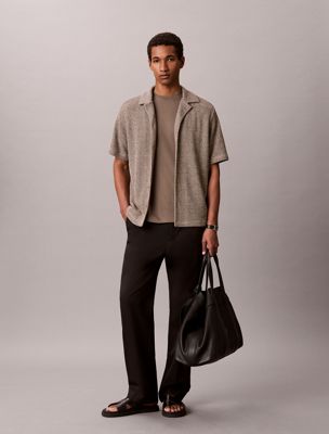 grey supima cotton t-shirt for men calvin klein