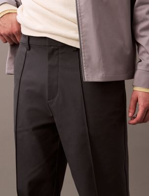 ebony technical stretch trousers for men calvin klein