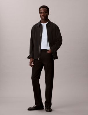 blue relaxed embroidered logo t-shirt for men calvin klein