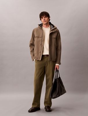 veste-parka technique 3 en 1 brown pour hommes calvin klein