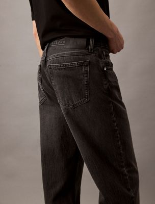 black fog 90's straight jeans for men calvin klein jeans