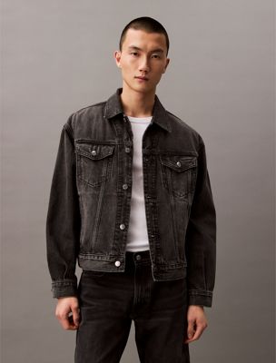 green 90's denim jacket for men calvin klein jeans