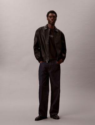 black relaxed monogram t-shirt for men calvin klein jeans