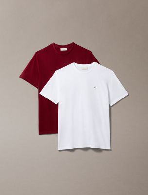 multi 2er-pack t-shirts mit monogramm für herren - calvin klein jeans
