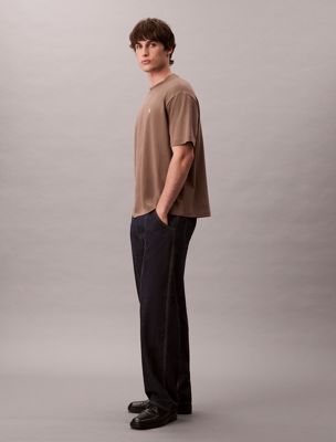 ck raw rinse wide leg jeans for men calvin klein