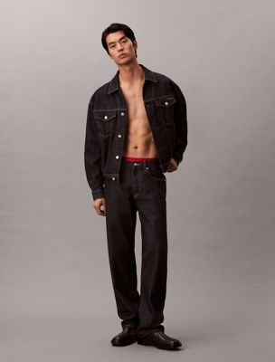 blue denim trucker jacket - lunar new year for men calvin klein