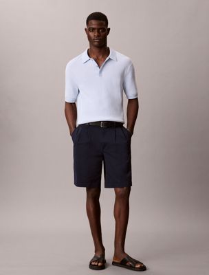 blue baumwoll-twill-chino-shorts für herren - 