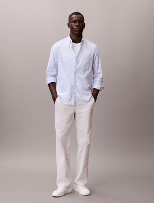 grey 90s straight chino pants for men calvin klein jeans